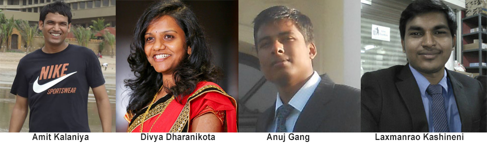 Amit Kalaniya, Divya Dharanikota, Anuj Gang
